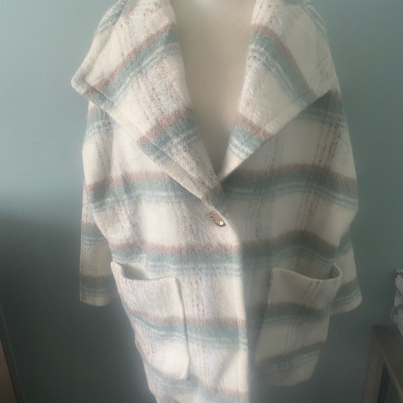 Anthropologie Elsa Plaid Wool blend oversized Shacket - Picture 13 of 16